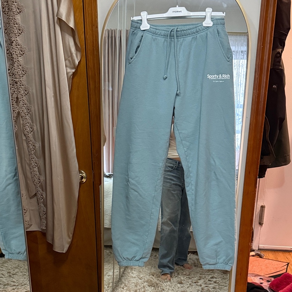 Sporty & Rich Sky Blue Joggers